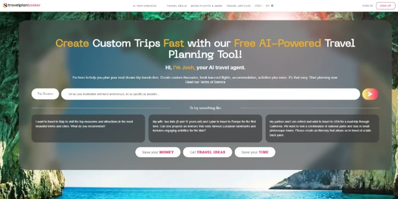 Скриншот TravelPlanBooker