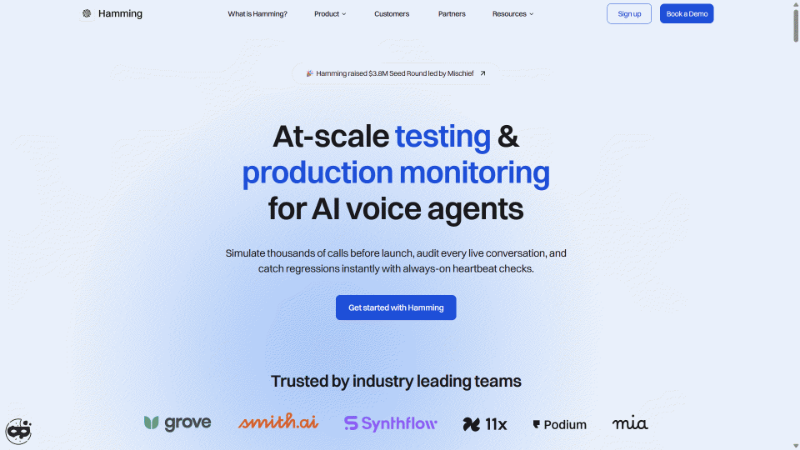 Скриншот Hamming AI