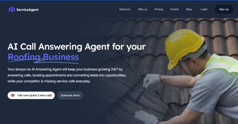 Скриншот ServiceAgent AI