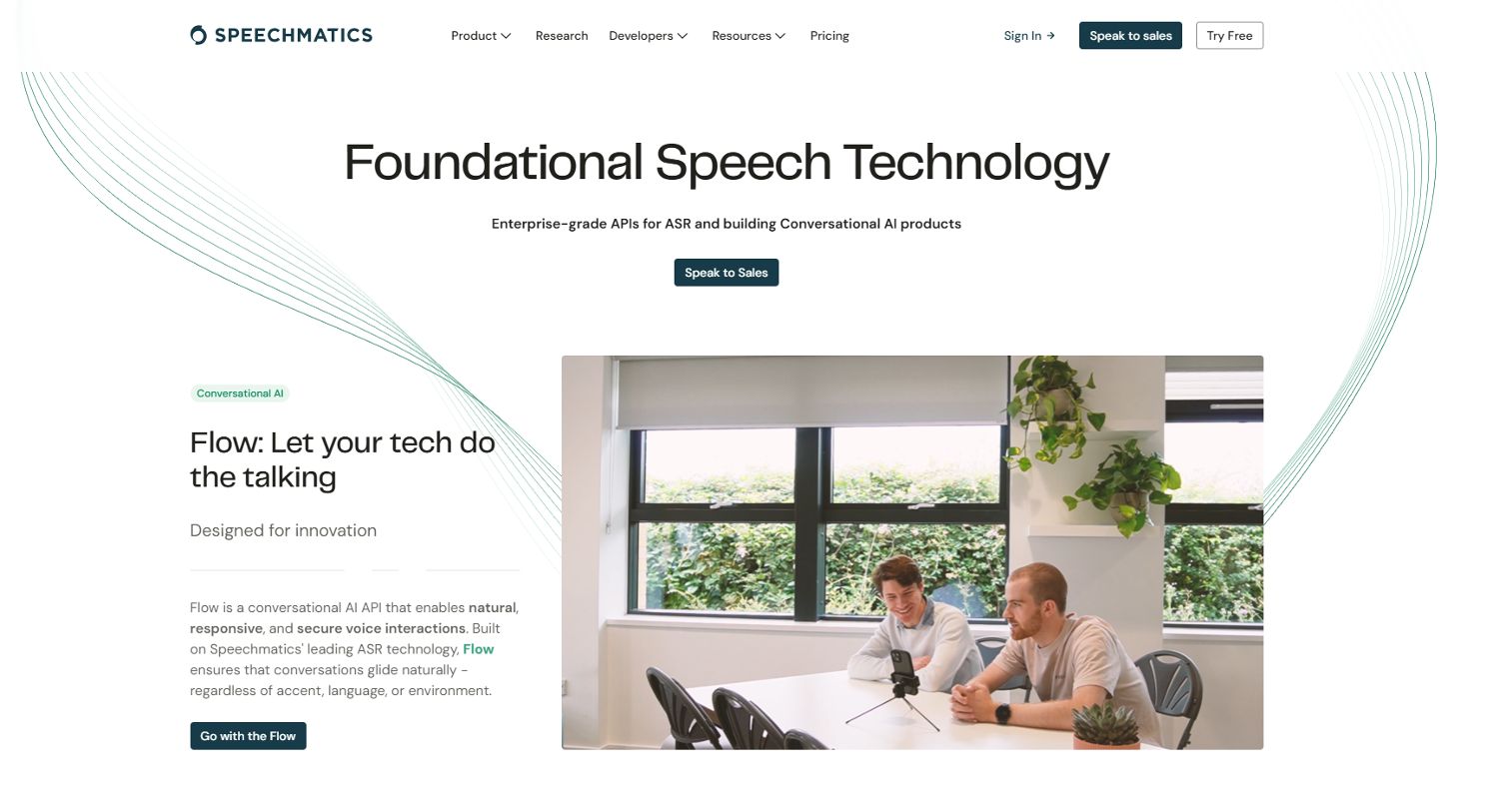 Скриншот Speechmatics