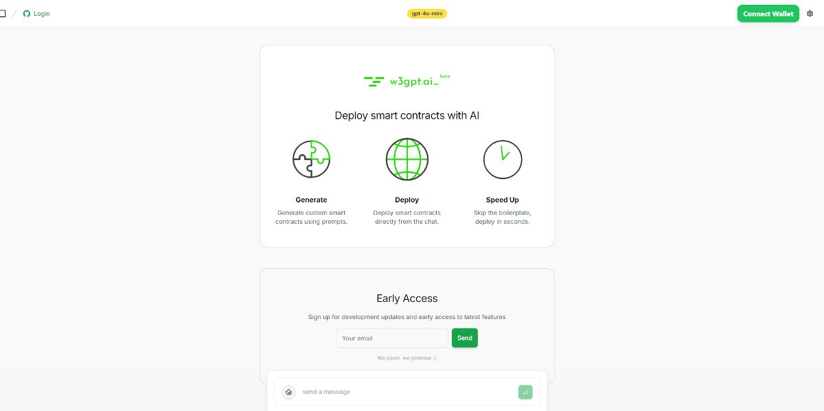 Скриншот Web3GPT