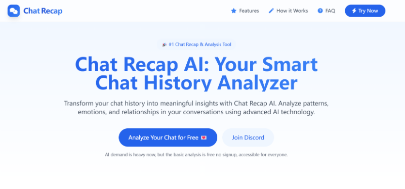 Скриншот chatrecap