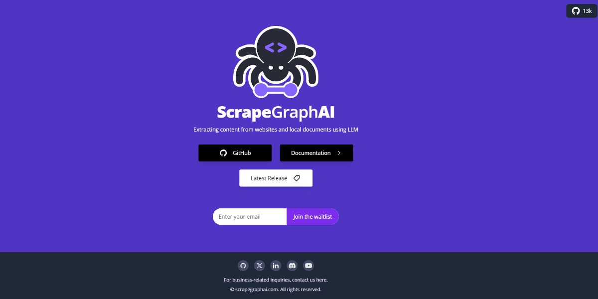 Скриншот ScrapeGraphAI