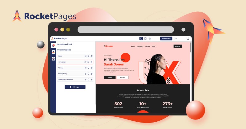 Скриншот RocketPages