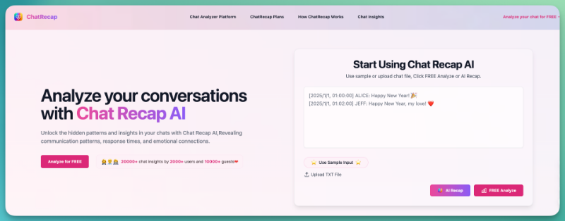 Скриншот Chat Recap