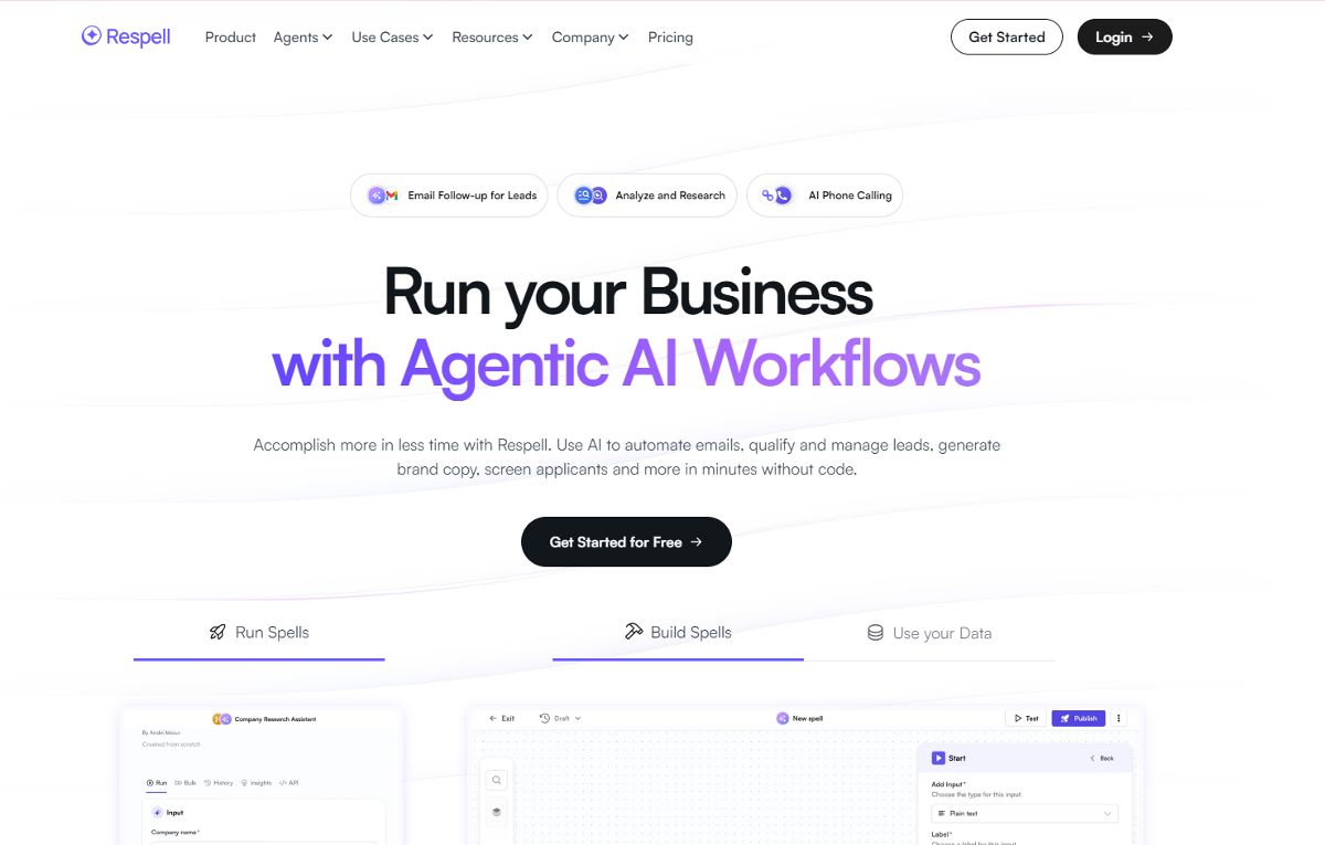 Скриншот Respell AI