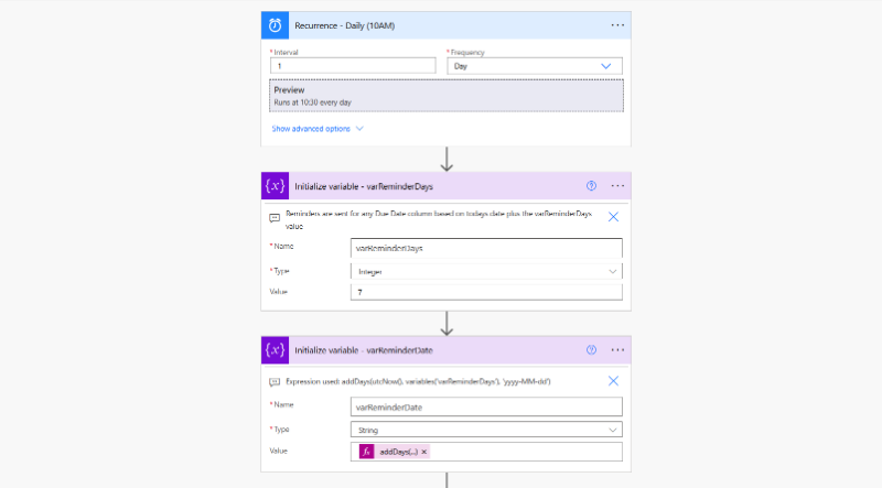Скриншот Teams Reminder Flow Agent